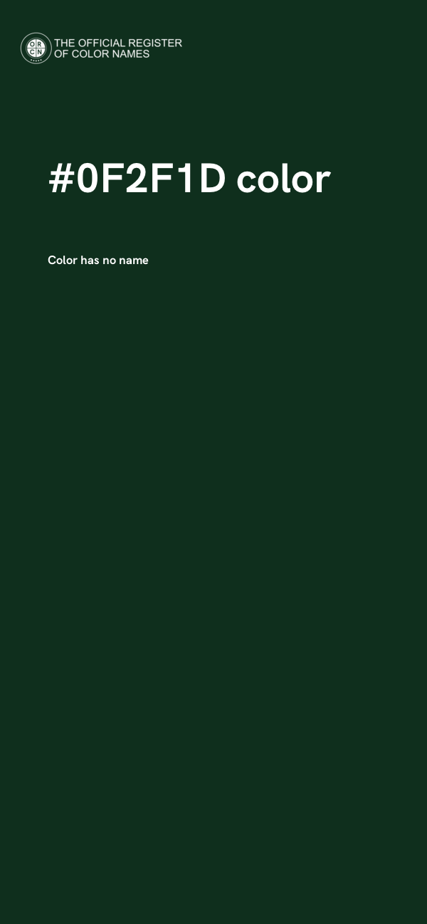 #0F2F1D color image