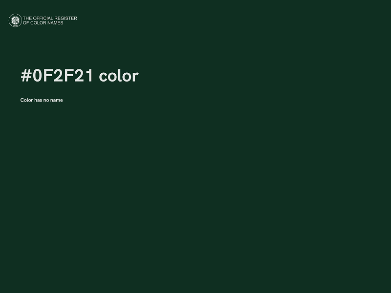 #0F2F21 color image