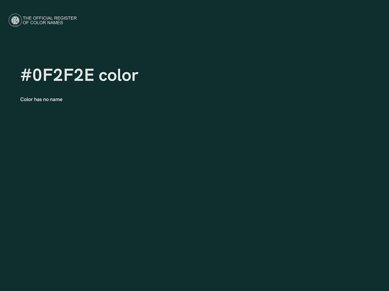 #0F2F2E color image