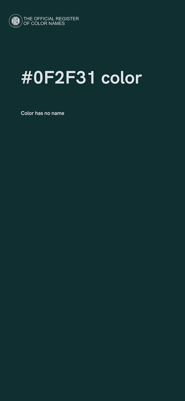 #0F2F31 color image