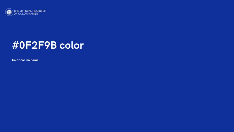 #0F2F9B color image