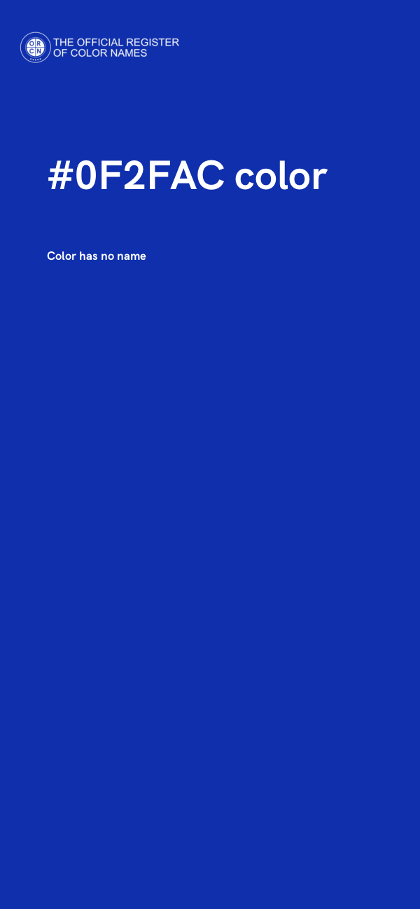 #0F2FAC color image