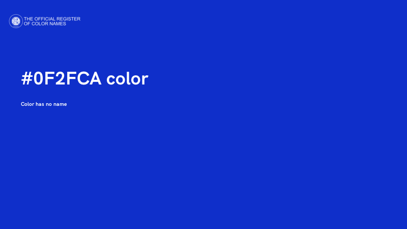 #0F2FCA color image