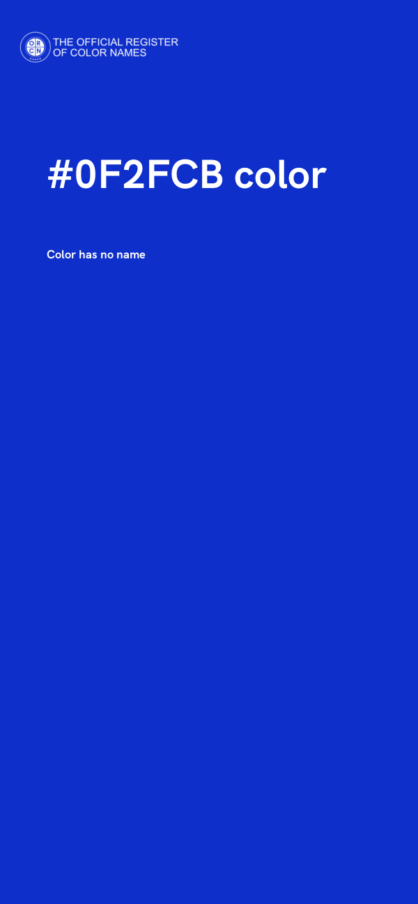 #0F2FCB color image