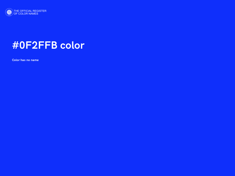 #0F2FFB color image