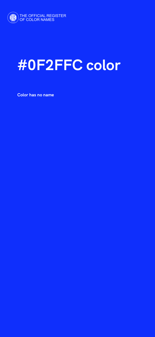 #0F2FFC color image