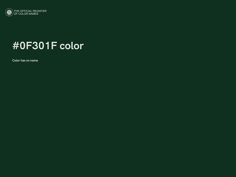#0F301F color image