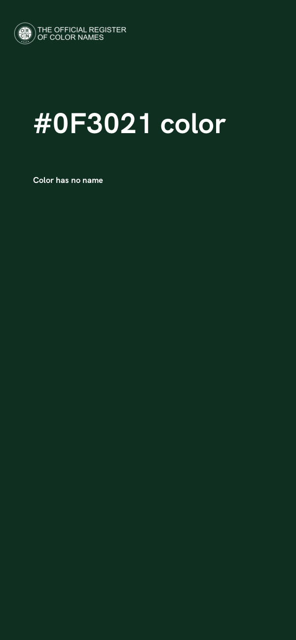 #0F3021 color image