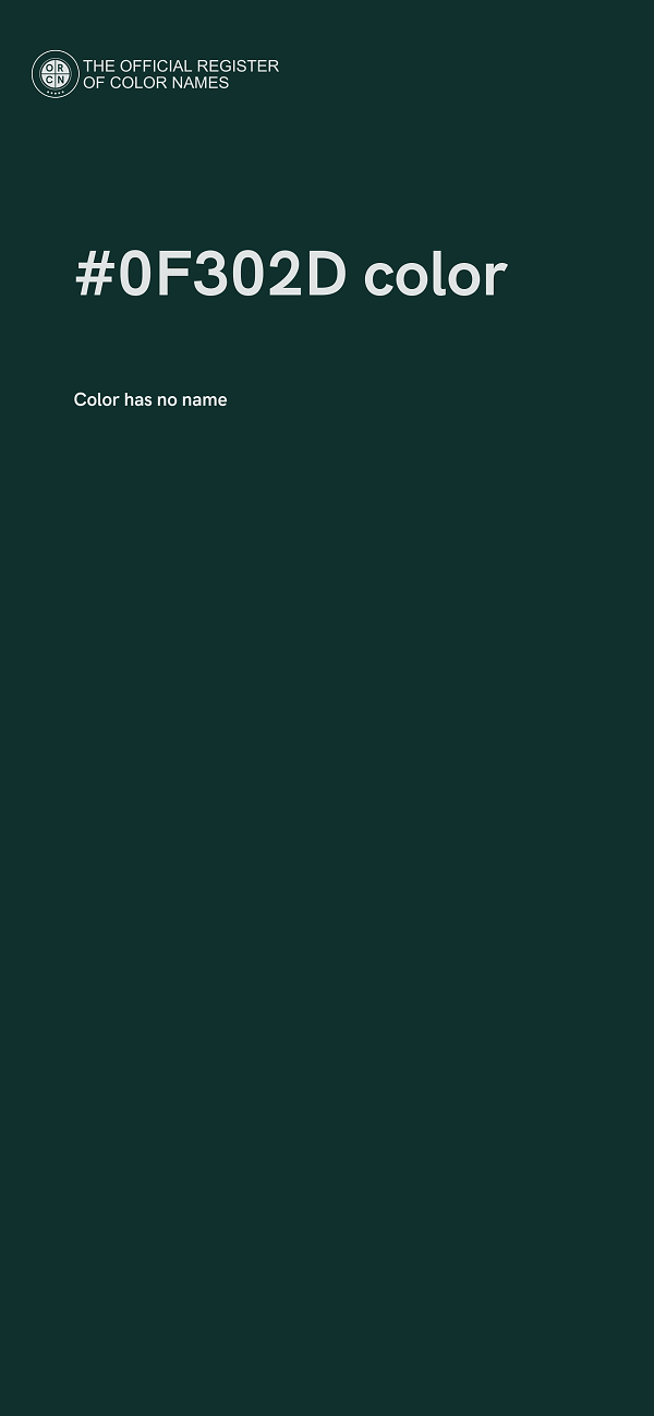 #0F302D color image