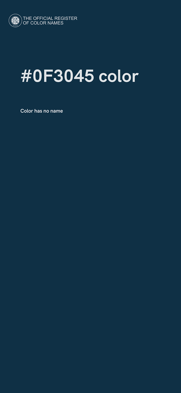 #0F3045 color image