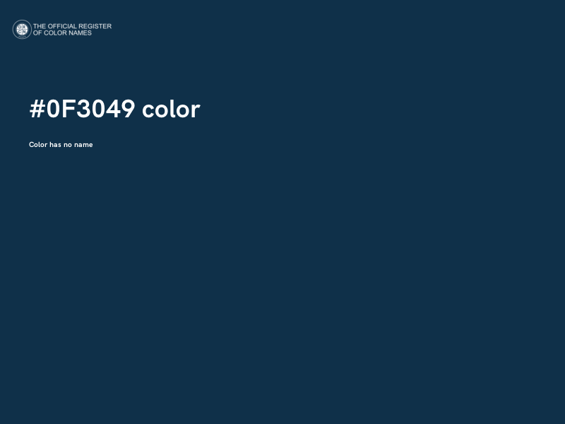 #0F3049 color image