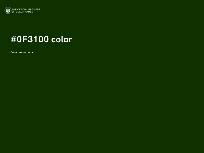 #0F3100 color image