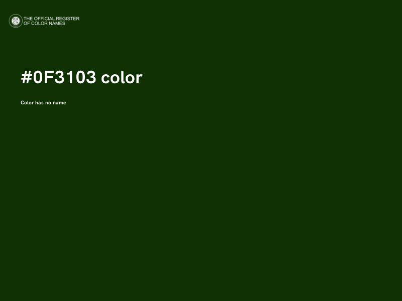 #0F3103 color image
