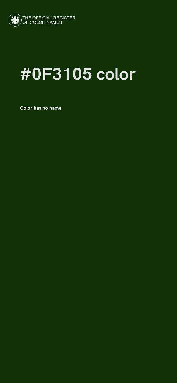 #0F3105 color image