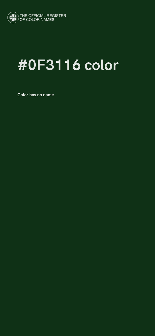 #0F3116 color image