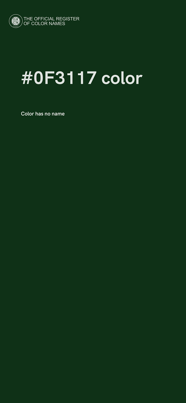 #0F3117 color image