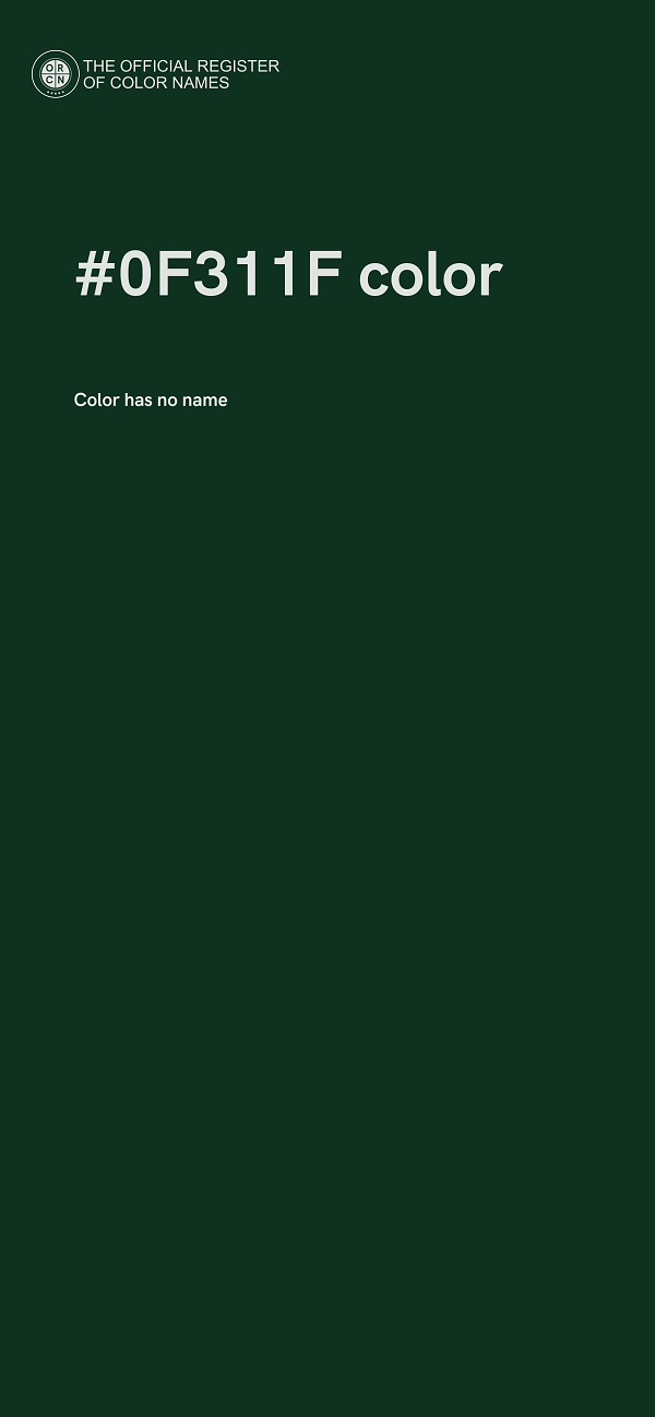 #0F311F color image