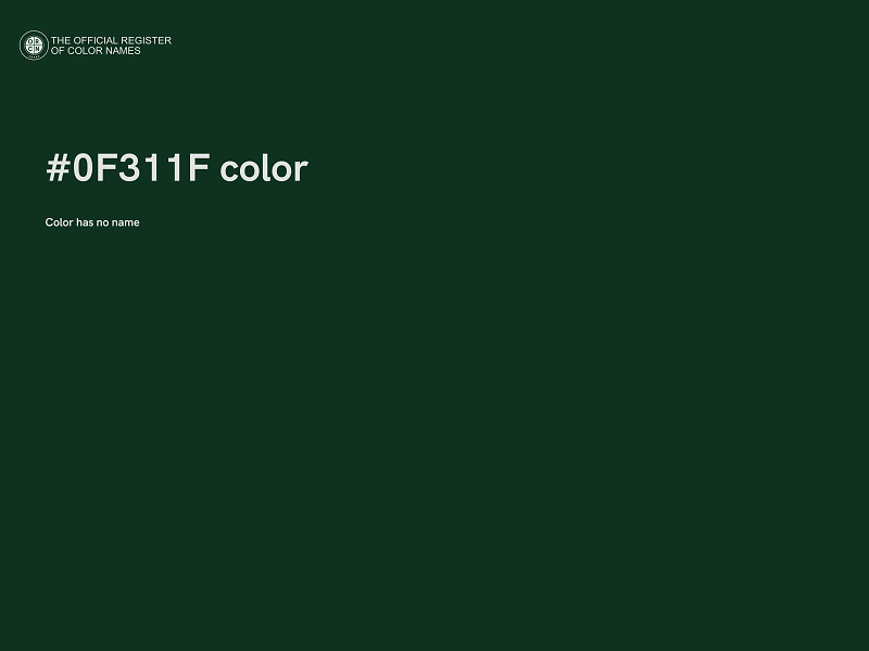 #0F311F color image