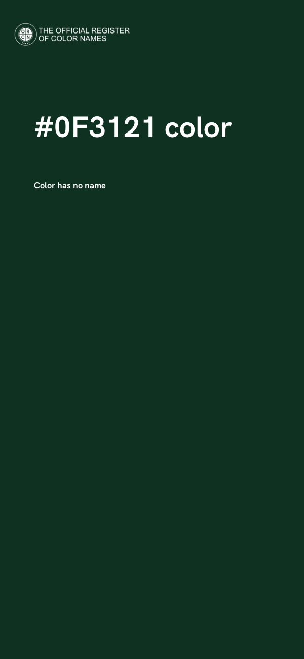 #0F3121 color image