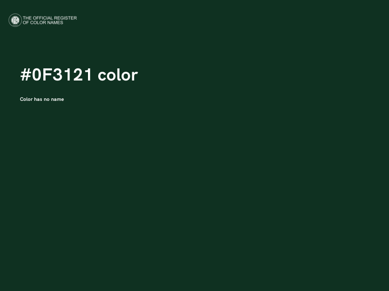 #0F3121 color image