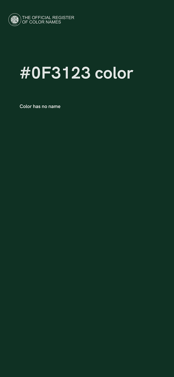 #0F3123 color image