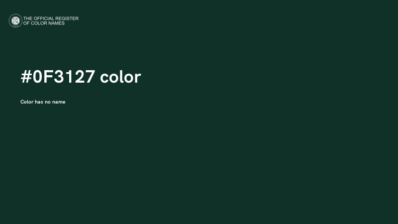 #0F3127 color image