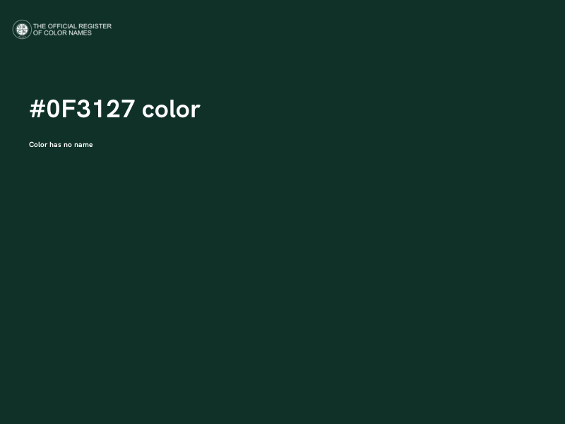 #0F3127 color image