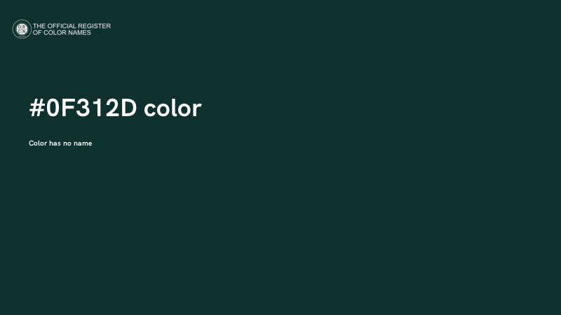 #0F312D color image