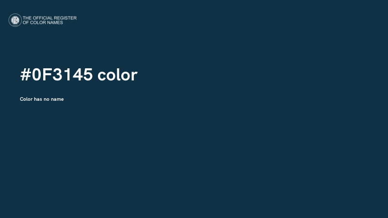 #0F3145 color image