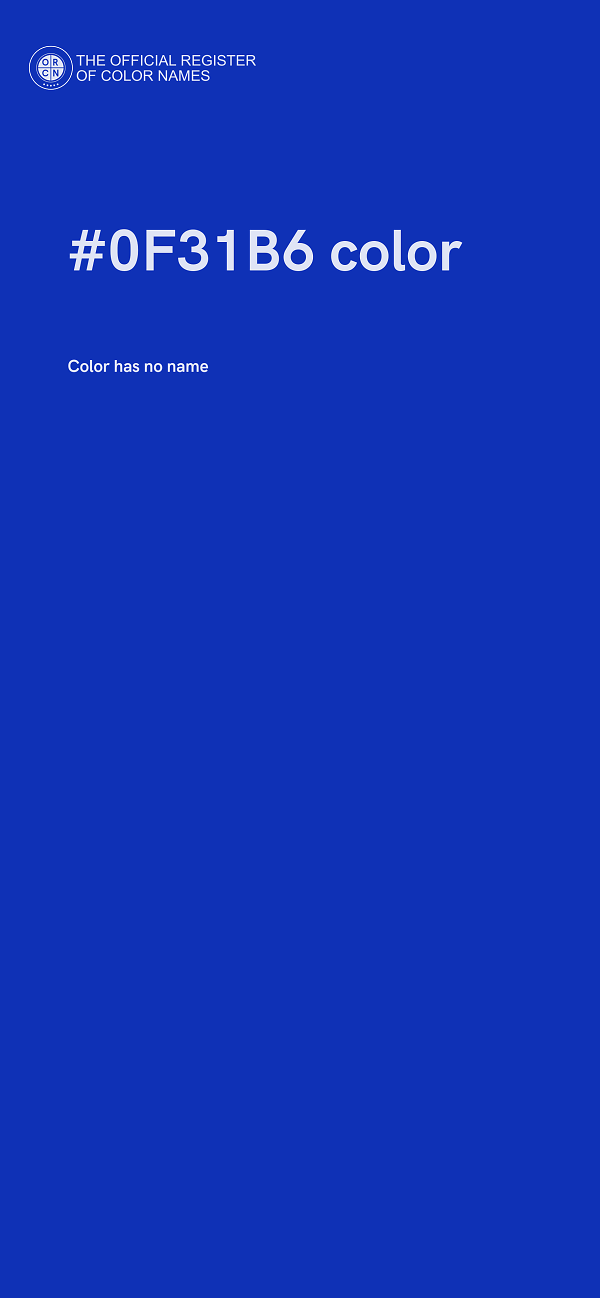 #0F31B6 color image