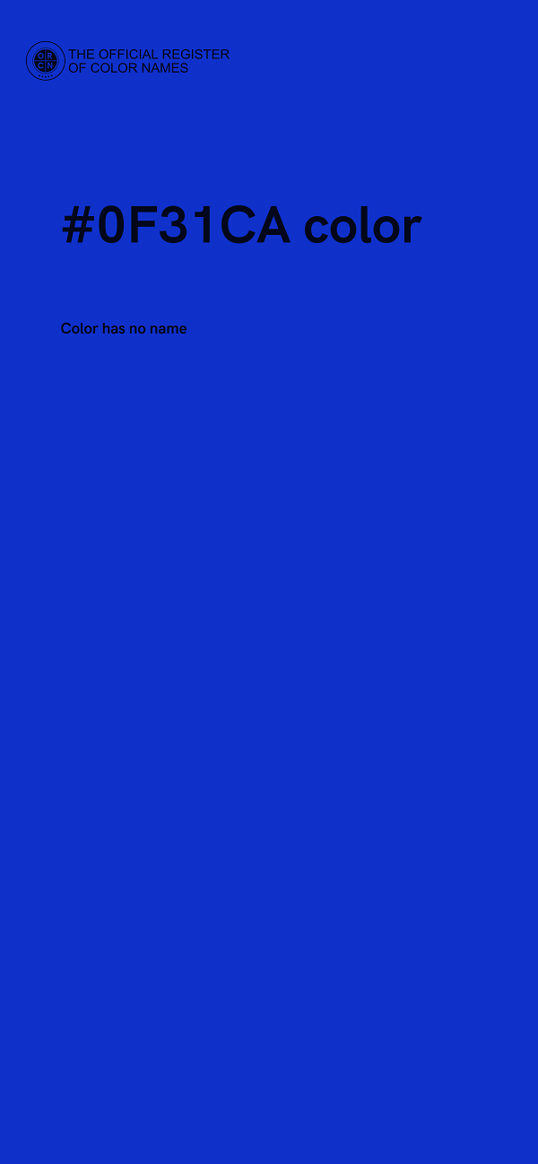 #0F31CA color image