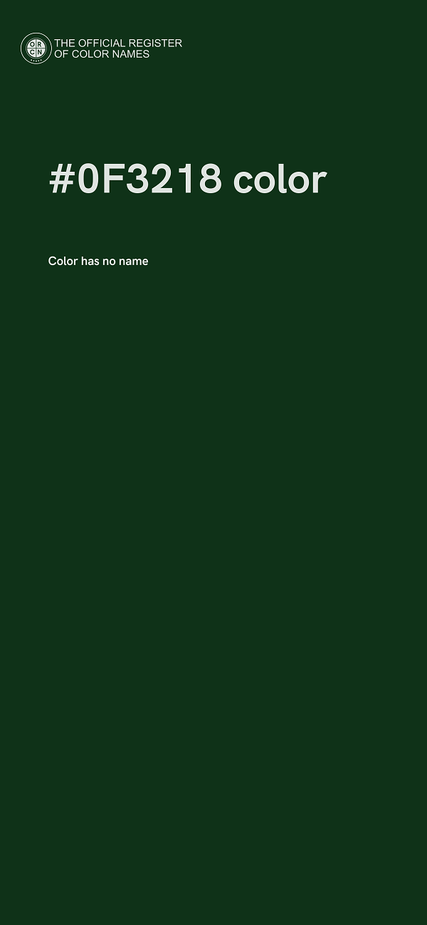 #0F3218 color image