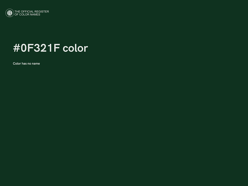 #0F321F color image