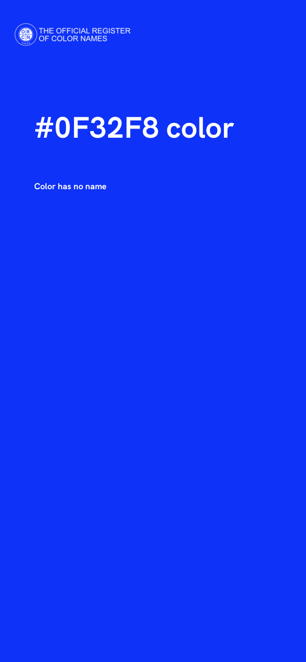 #0F32F8 color image