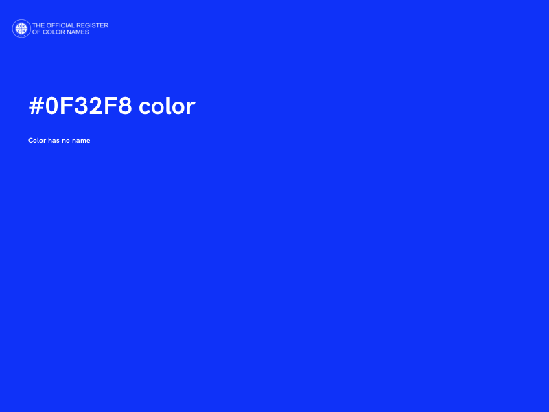 #0F32F8 color image