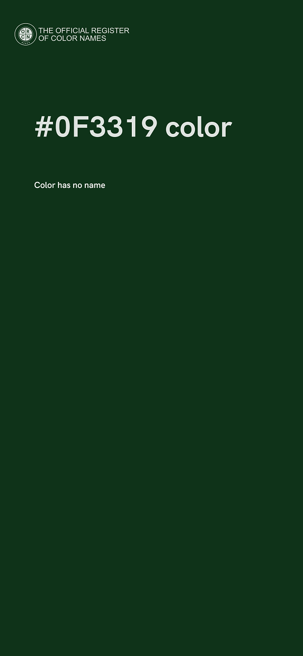 #0F3319 color image
