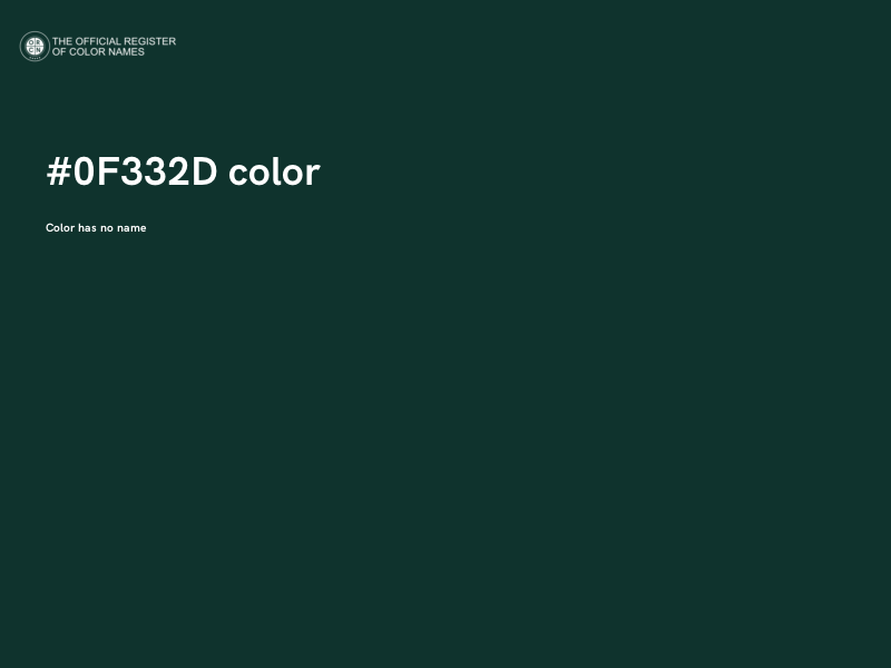 #0F332D color image