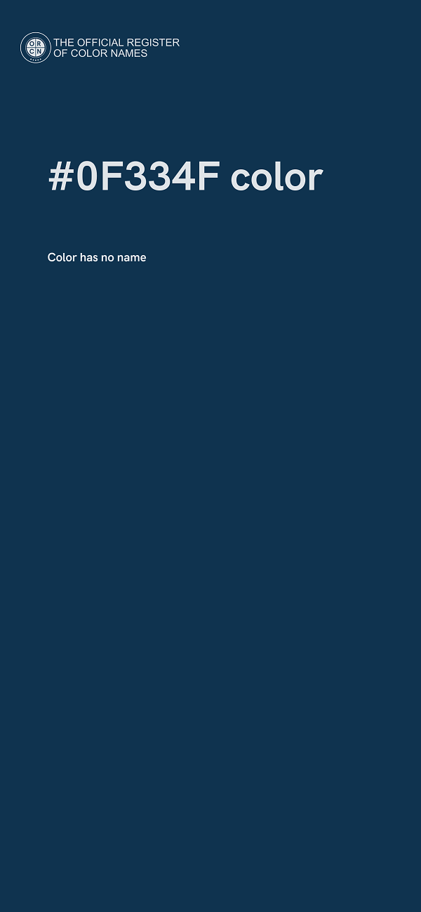 #0F334F color image