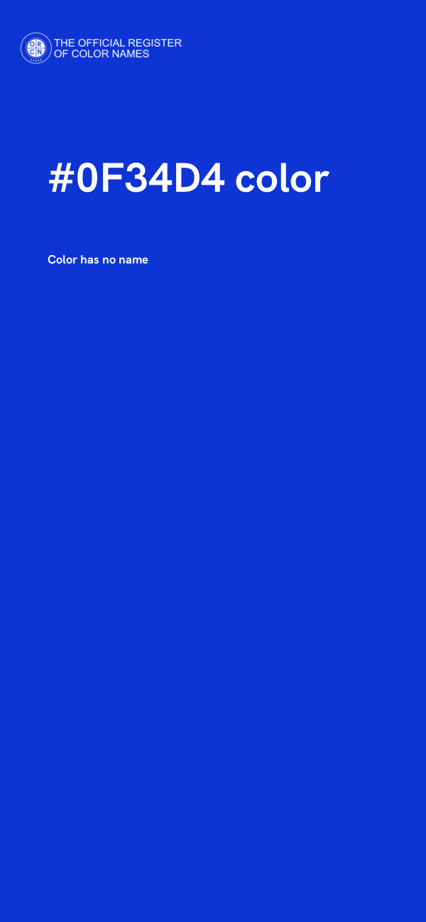 #0F34D4 color image
