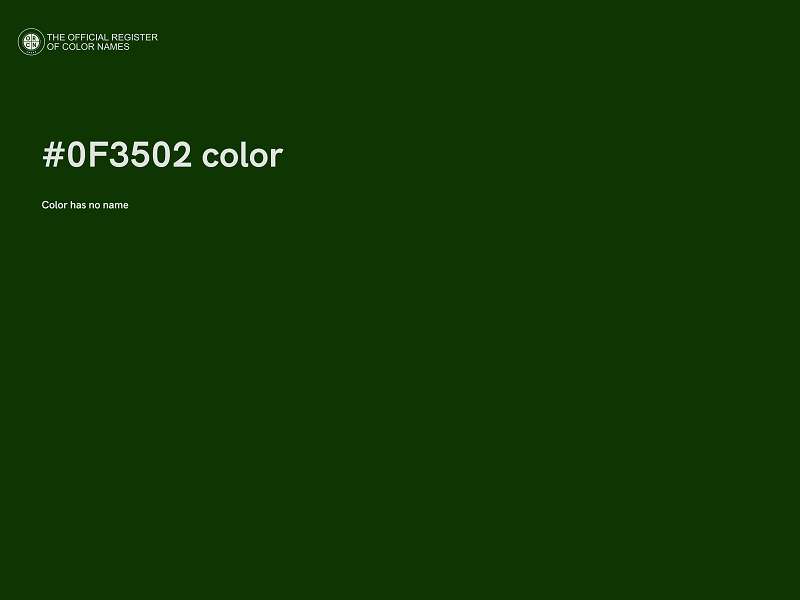 #0F3502 color image