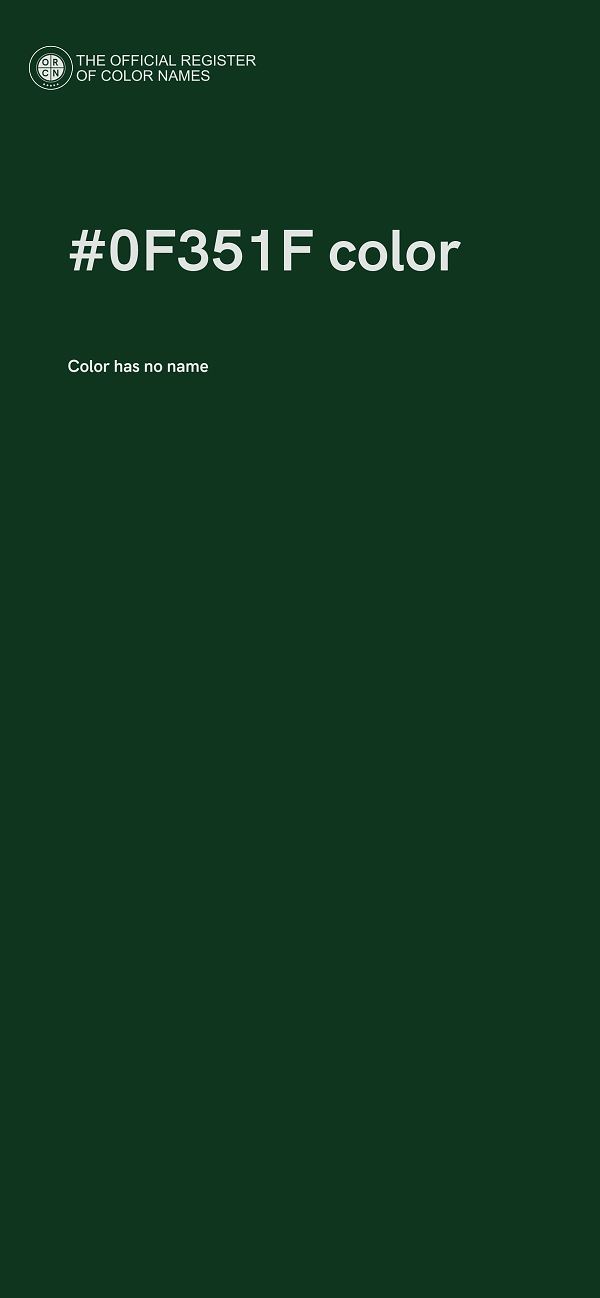 #0F351F color image