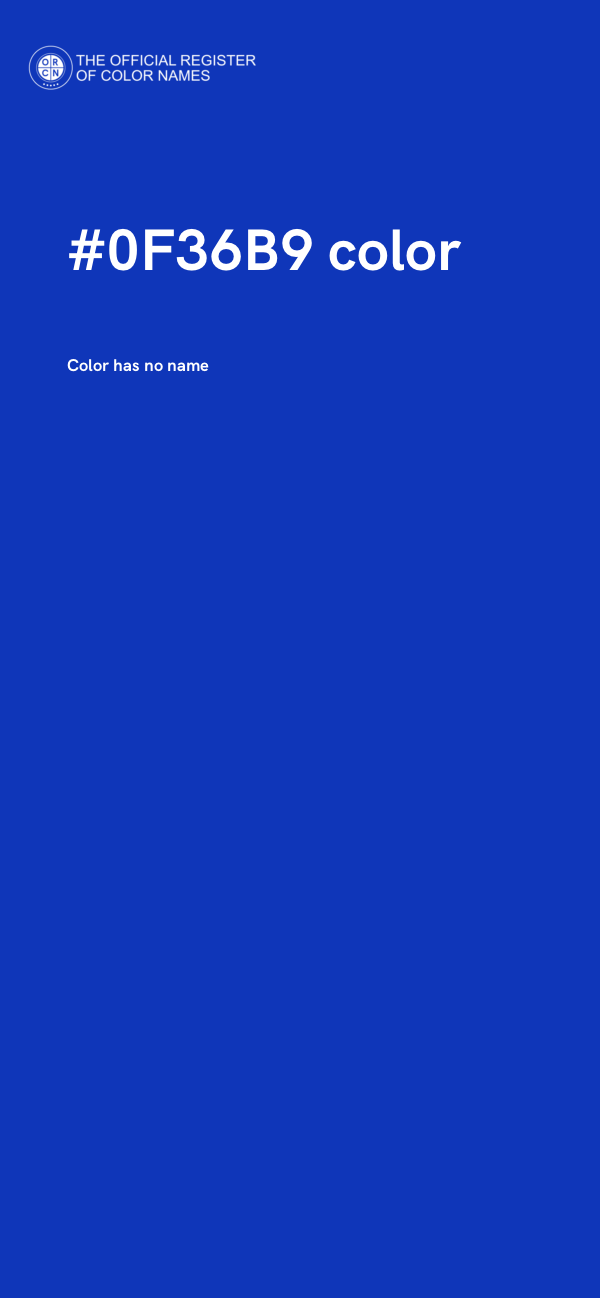 #0F36B9 color image