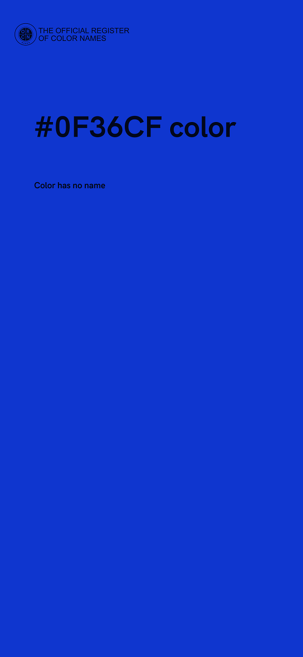 #0F36CF color image