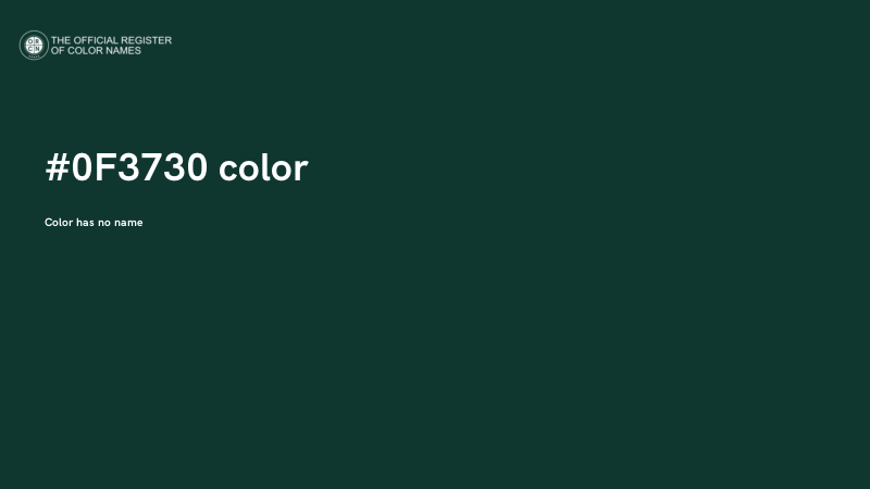 #0F3730 color image