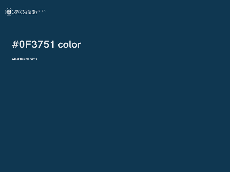 #0F3751 color image