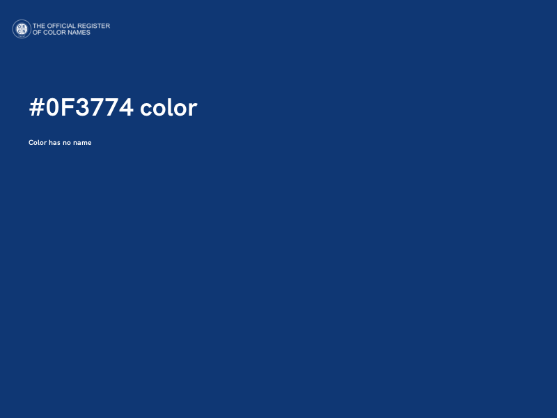 #0F3774 color image