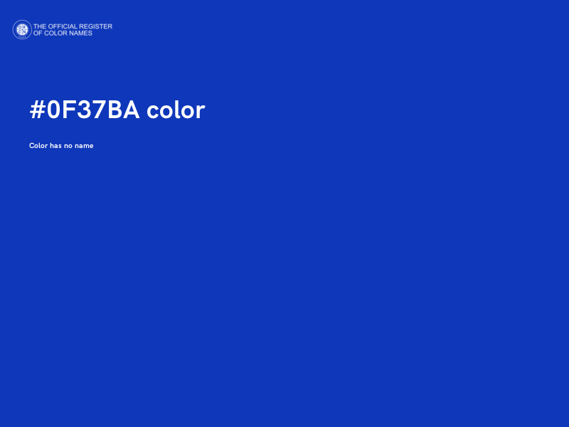 #0F37BA color image
