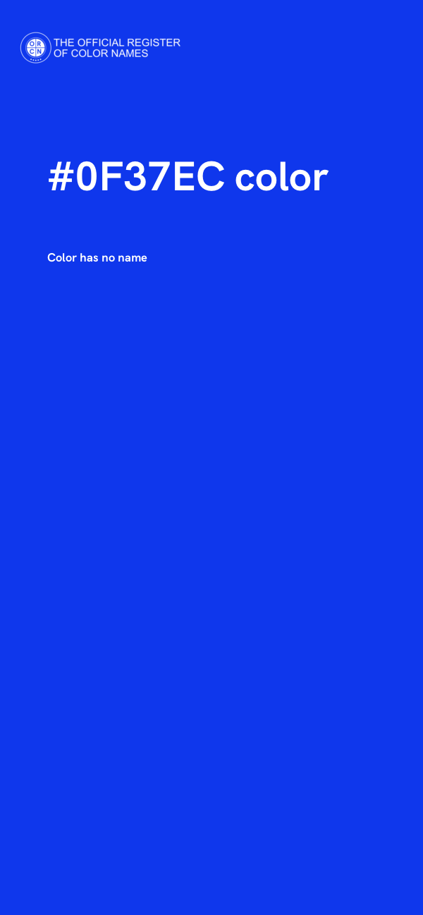 #0F37EC color image