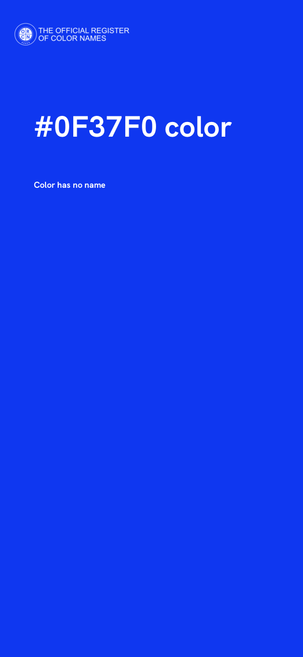 #0F37F0 color image