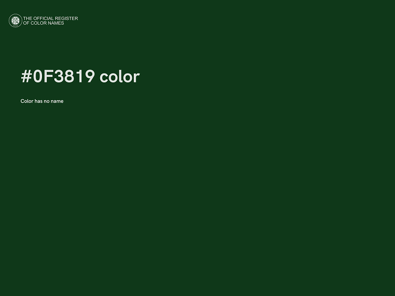 #0F3819 color image